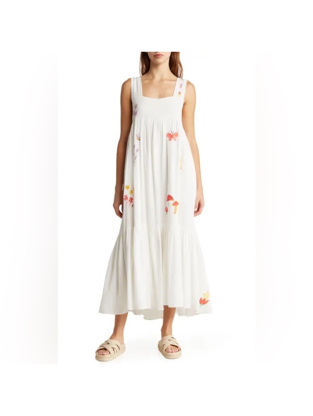 MOTHER The Love Story Summer Dreams Dress in White, NWT, Size L